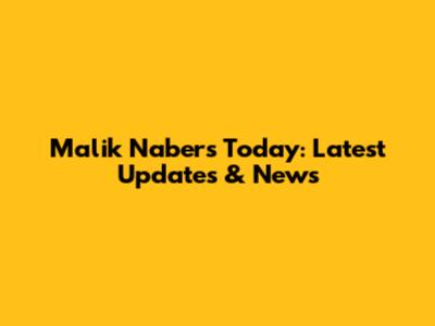 Malik Nabers Today: Latest Updates & News