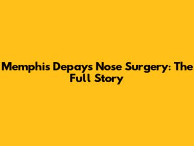 Memphis Depay's Nose Surgery: The Full Story