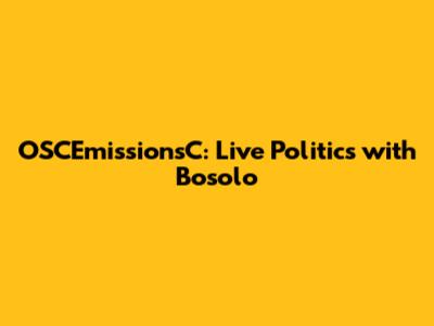 OSCEmissionsC: Live Politics with Bosolo