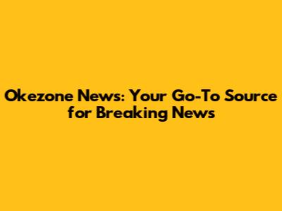Okezone News: Your Go-To Source for Breaking News