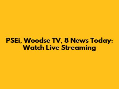 PSEi, Woodse TV, 8 News Today: Watch Live Streaming