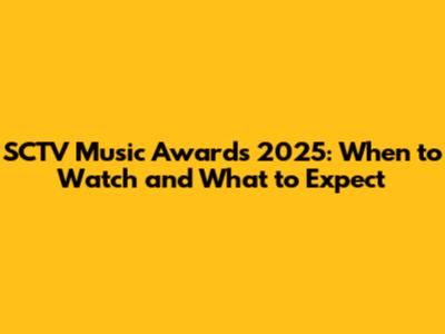 SCTV Music Awards 2025: When to Watch and What to Expect