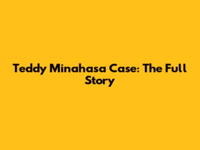 Teddy Minahasa Case: The Full Story