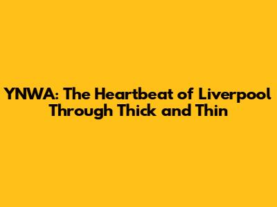 YNWA: The Heartbeat of Liverpool Through Thick and Thin